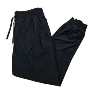 Elastic Waist Stretchy Jogger Pants Old Navy Go-Dry Sleektech Blue Womens Medium